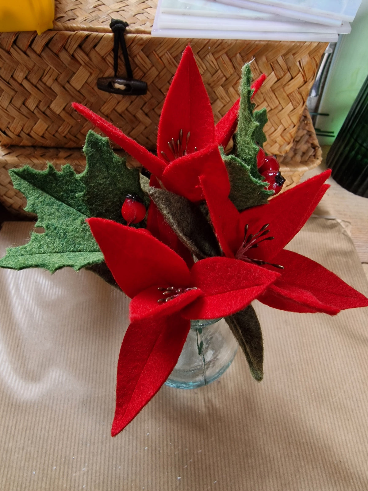 Poinsetta Posy - Holytide Christmas Collection